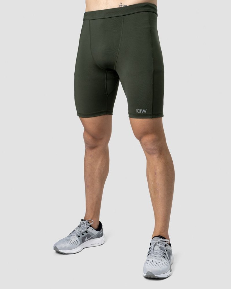 Herr ICIW Shorts | Mercury Short Tight Shorts Men Pine Green