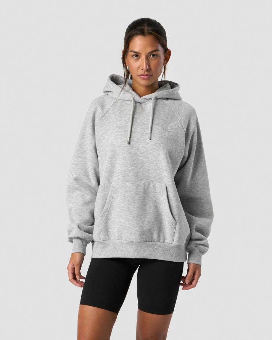 Dam ICIW Langarmat | Everyday Hoodie Wmn Light Grey Melange