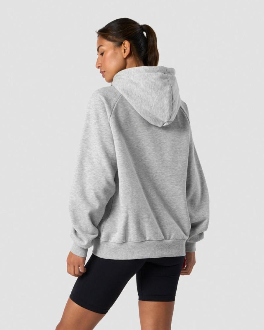 Dam ICIW Langarmat | Everyday Hoodie Wmn Light Grey Melange