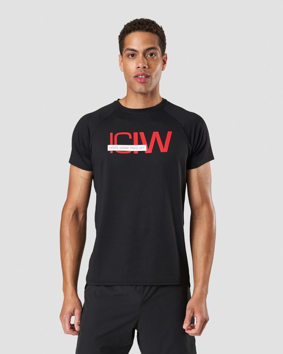 Herr ICIW T-Shirts | Training Mesh T-Shirt Black Men