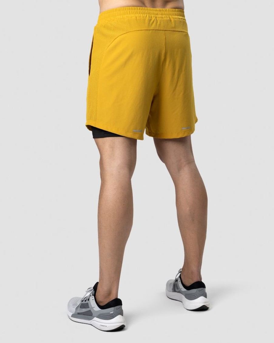 Herr ICIW Shorts | Mercury 2-In-1 Shorts Mustard