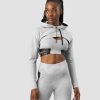 Dam ICIW Langarmat | Ultimate Training Cropped Hoodie Light Grey