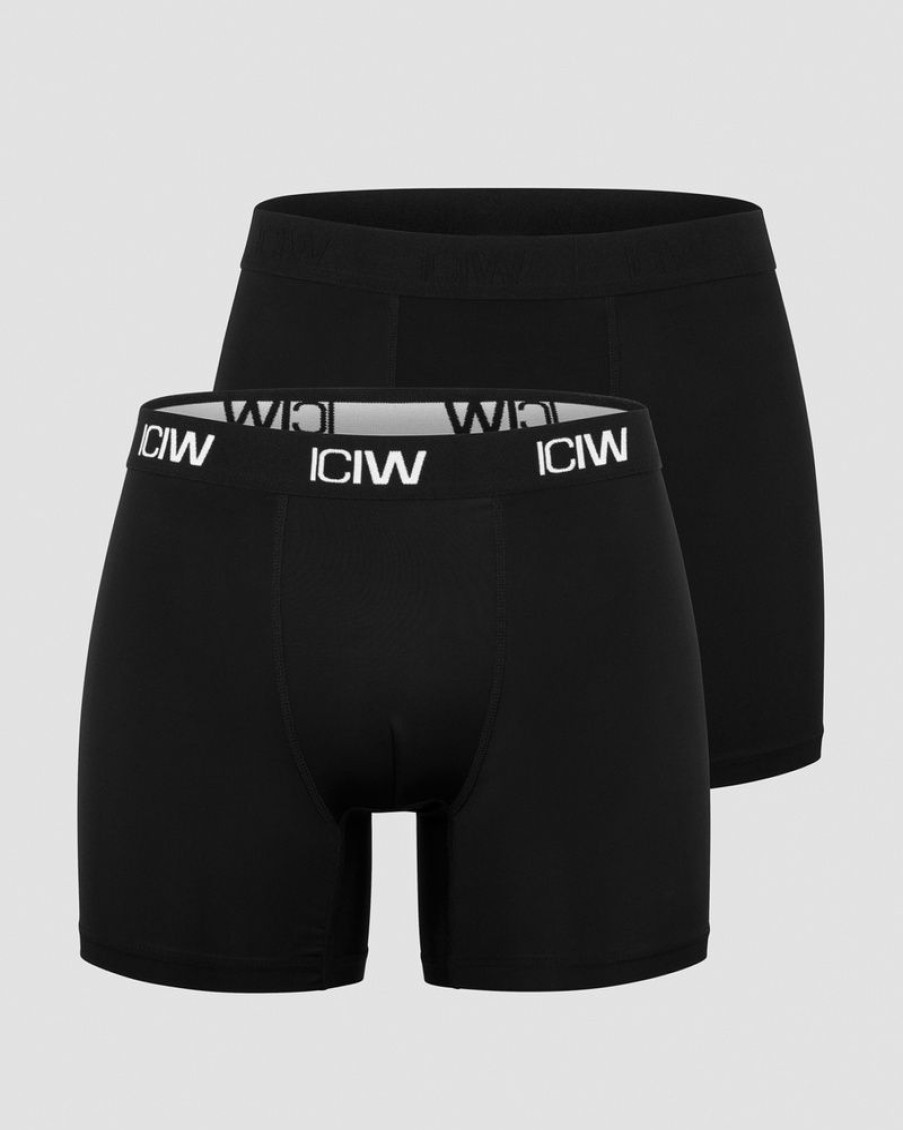 Herr ICIW Underklader | Sport Boxer 2-Pack Black