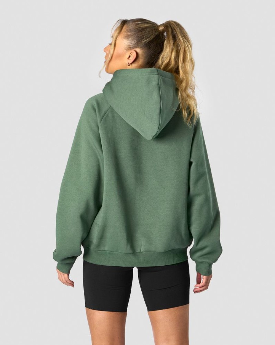 Dam ICIW Langarmat | Everyday Hoodie Wmn Dark Green