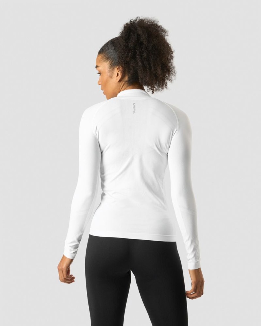 Dam ICIW Seamless | Everyday Seamless 1/4 Zip Wmn White