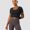 Dam ICIW T-Shirts | Nimble Soft Cropped T-Shirt Black