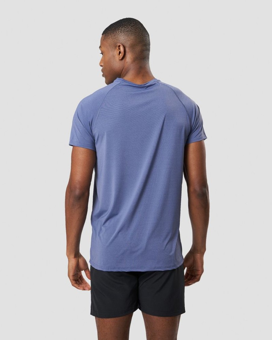 Herr ICIW T-Shirts | Workout Melange T-Shirt Steel Blue Melange Men