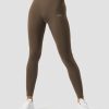 Dam ICIW Tights & Leggings | Ribbed Define Seamless Tights Dark Sand Wmn