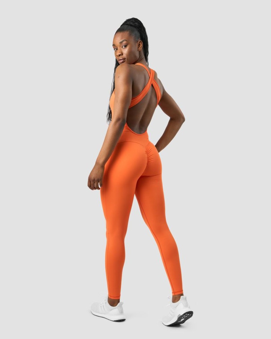 Dam ICIW Gym | Scrunch Jumpsuit Orange