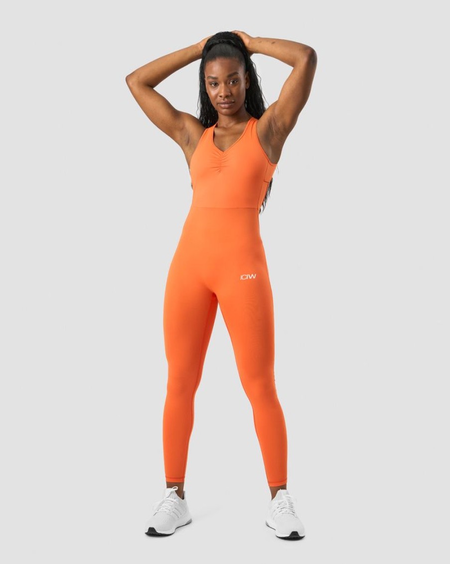 Dam ICIW Gym | Scrunch Jumpsuit Orange