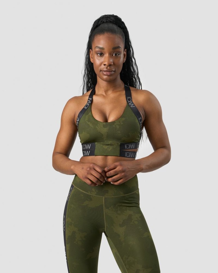 Dam ICIW Sport-Bh | Ultimate Training Sports Bra Green Camo