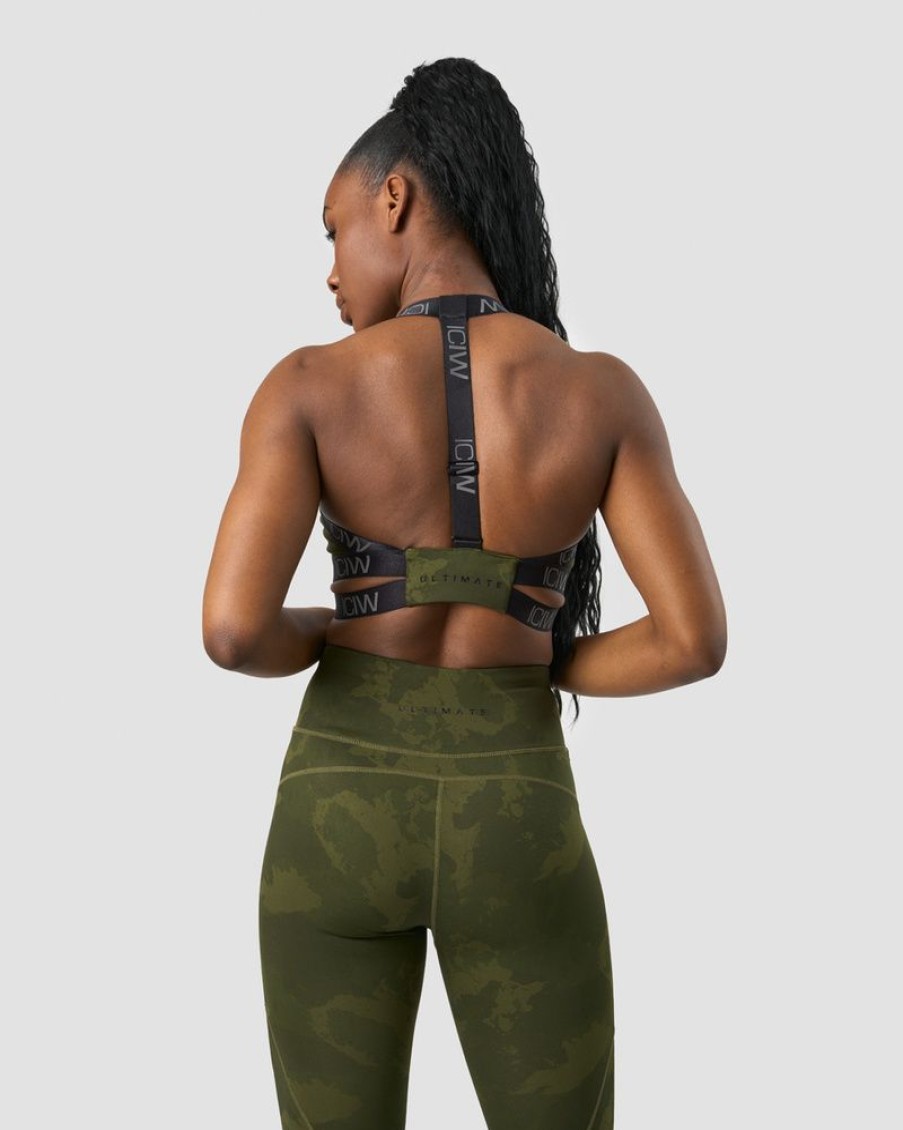 Dam ICIW Sport-Bh | Ultimate Training Sports Bra Green Camo