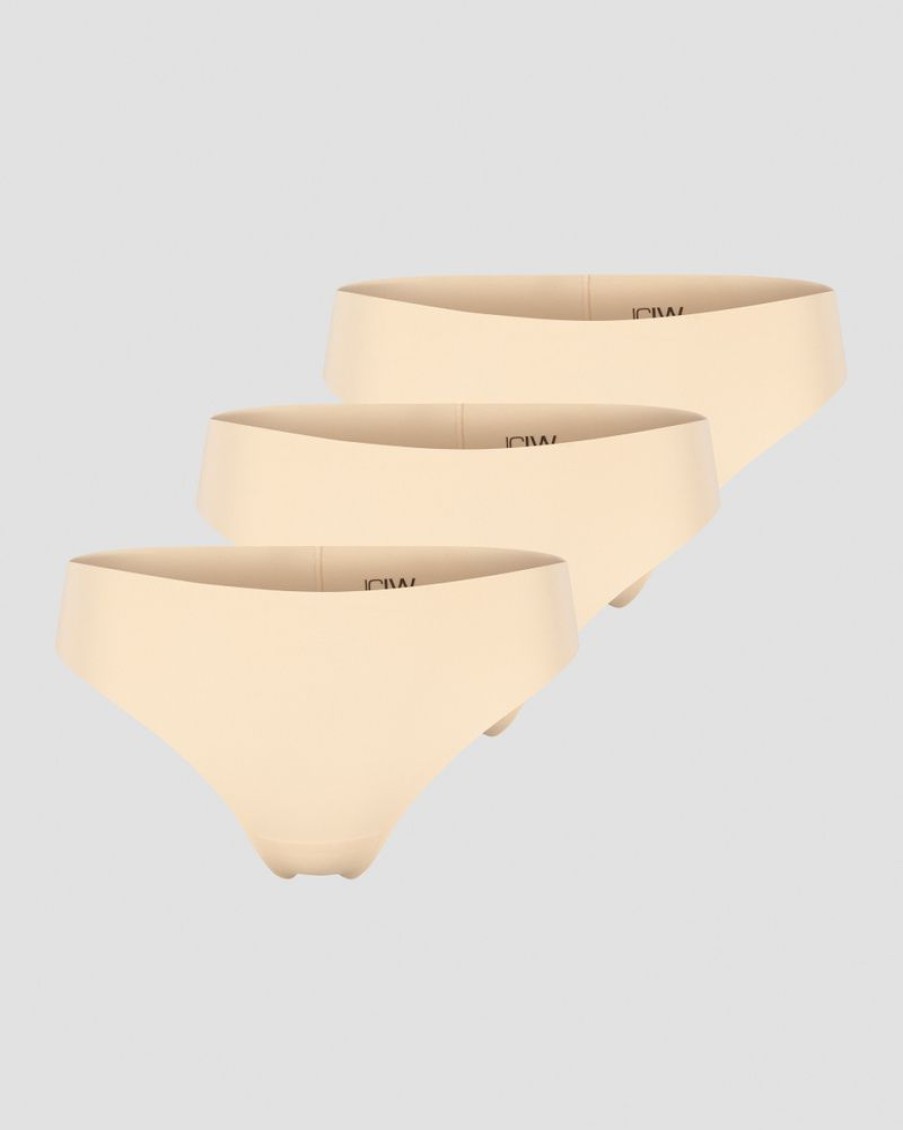 Dam ICIW Underklader | Soft Thong 3-Pack Beige