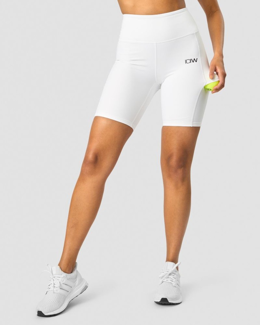 Dam ICIW Shorts | Training Biker Shorts White