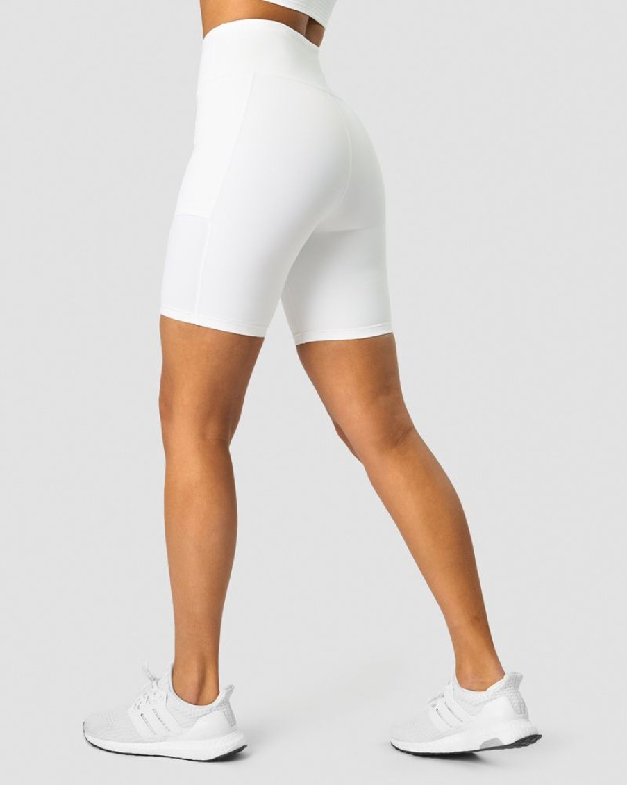 Dam ICIW Shorts | Training Biker Shorts White