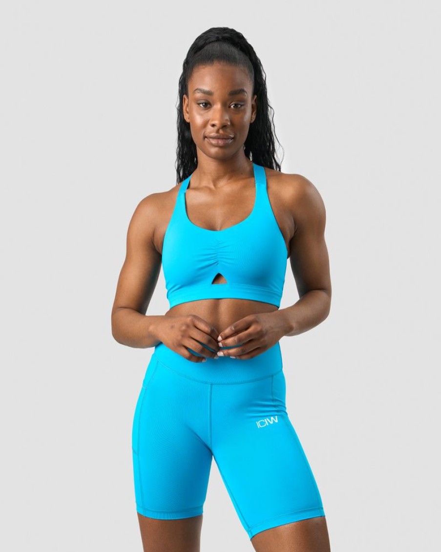 Dam ICIW Sport-Bh | Scrunch Adjustable Sports Bra Blue