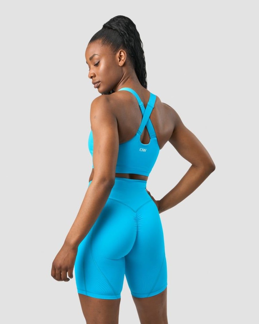 Dam ICIW Sport-Bh | Scrunch Adjustable Sports Bra Blue