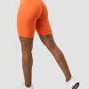 Dam ICIW Shorts | Scrunch V-Shape Biker Shorts Orange