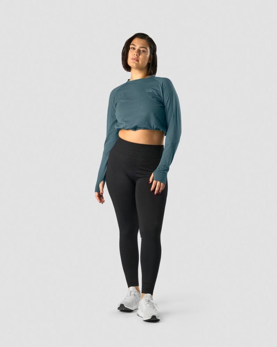 Dam ICIW Langarmat | Define Cropped Adjustable Long Sleeve Jungle Green