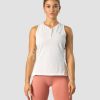 Dam ICIW Traningslinnen | Training Pique Tank Top White/Coral