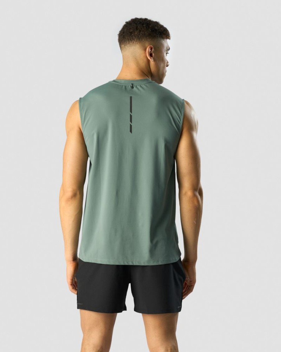 Herr ICIW T-Shirts | Charge Sleeveless T-Shirt Men Sea Green