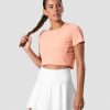 Dam ICIW T-Shirts | Training Cropped T-Shirt Coral