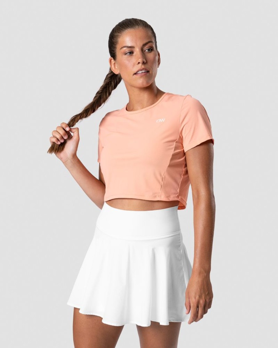 Dam ICIW T-Shirts | Training Cropped T-Shirt Coral