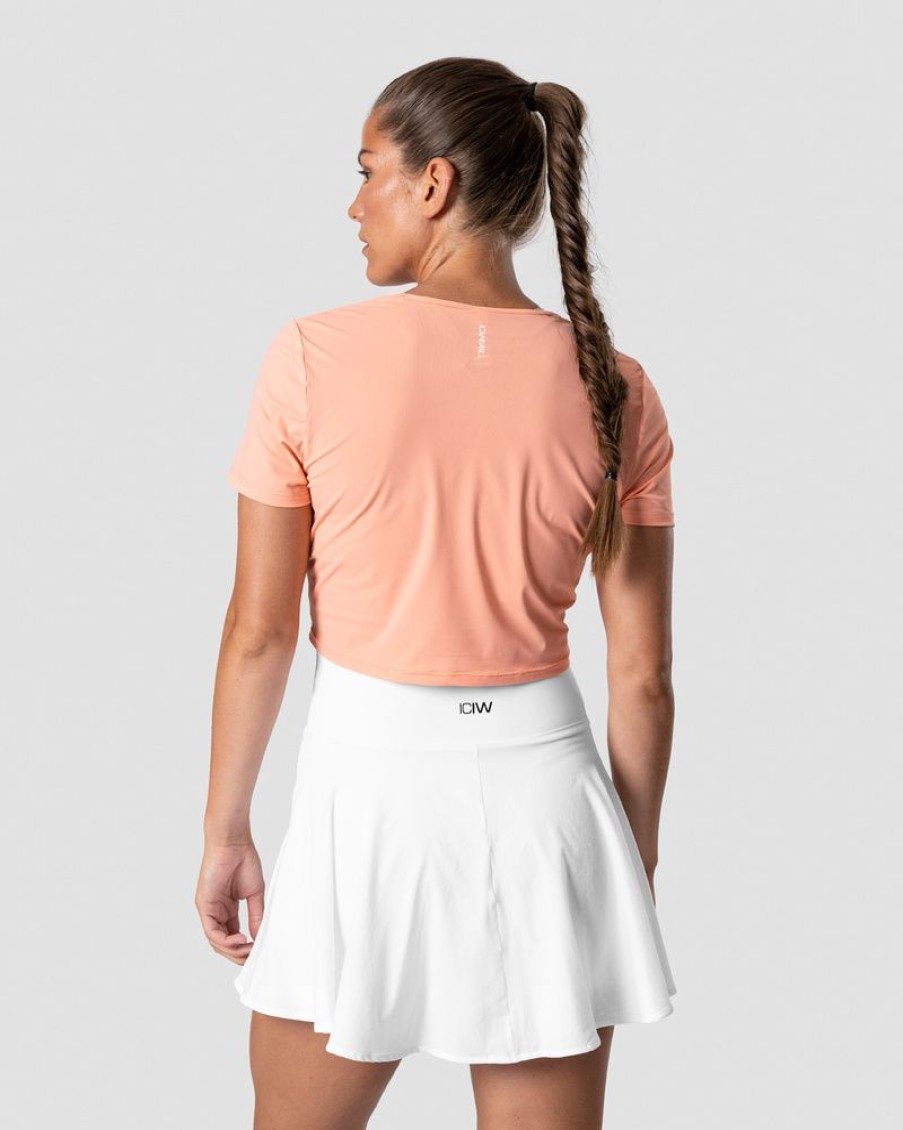 Dam ICIW T-Shirts | Training Cropped T-Shirt Coral