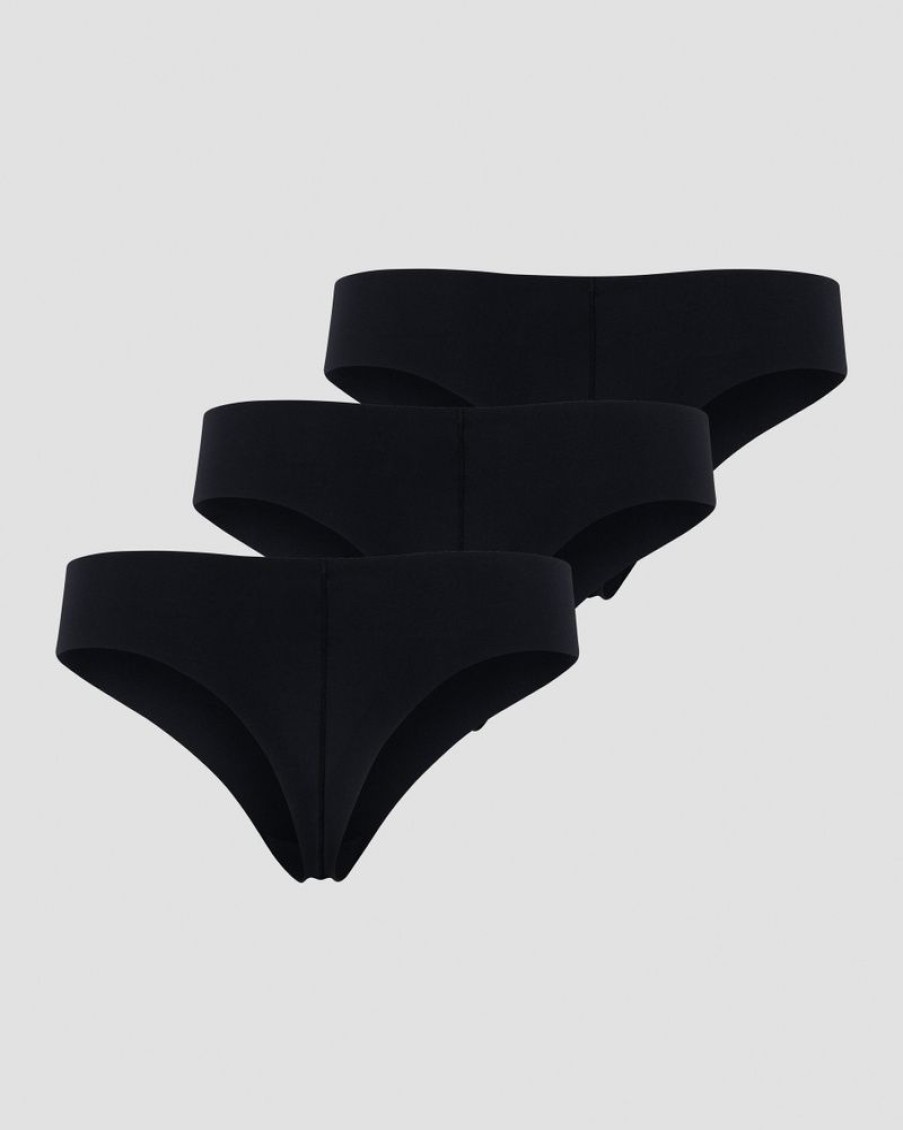 Dam ICIW Underklader | Soft Thong 3-Pack Black