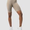 Dam ICIW Seamless | Define Seamless Logo Biker Shorts Taupe