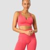 Dam ICIW Sport-Bh | Ribbed Define Seamless Strappy Bra Coral Red