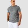 Herr ICIW T-Shirts | Workout Mesh T-Shirt Men Black Melange