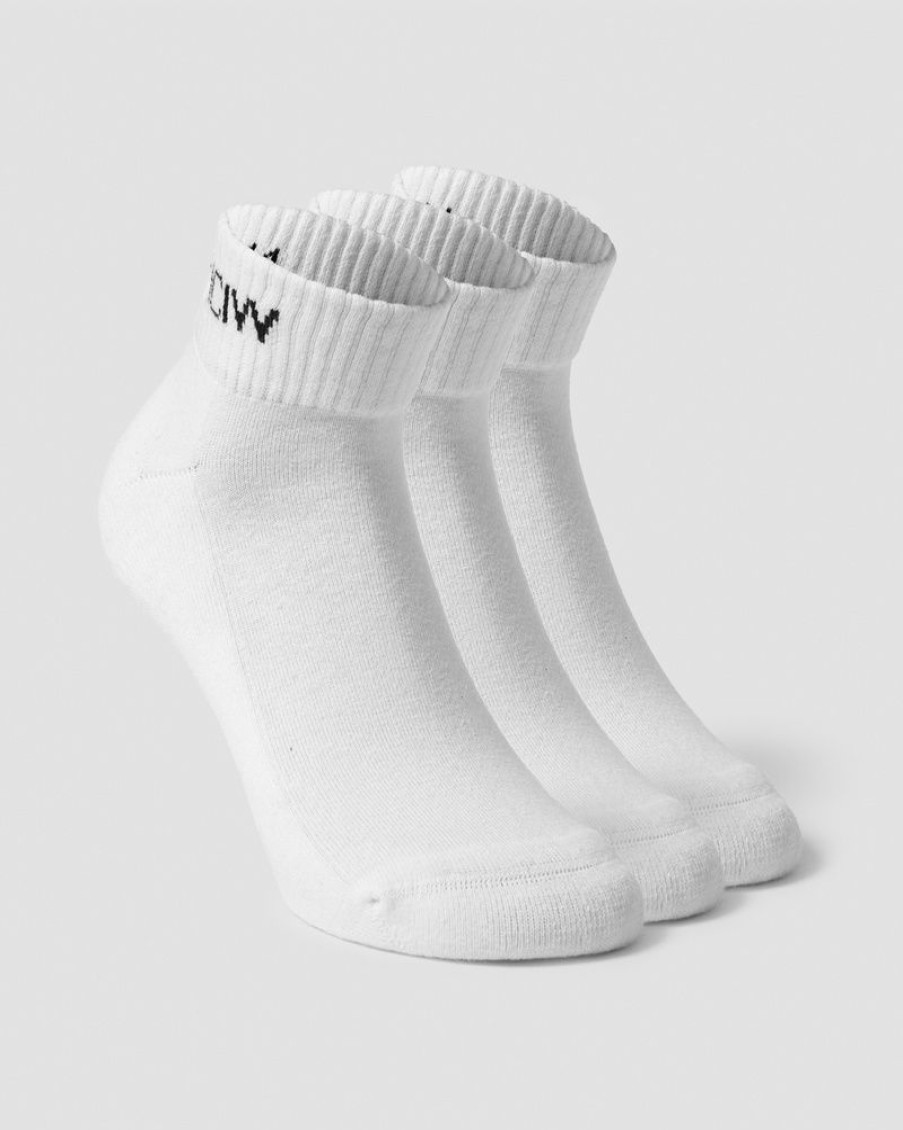 Dam ICIW Strumpor | Training Half Socks 3-Pack White