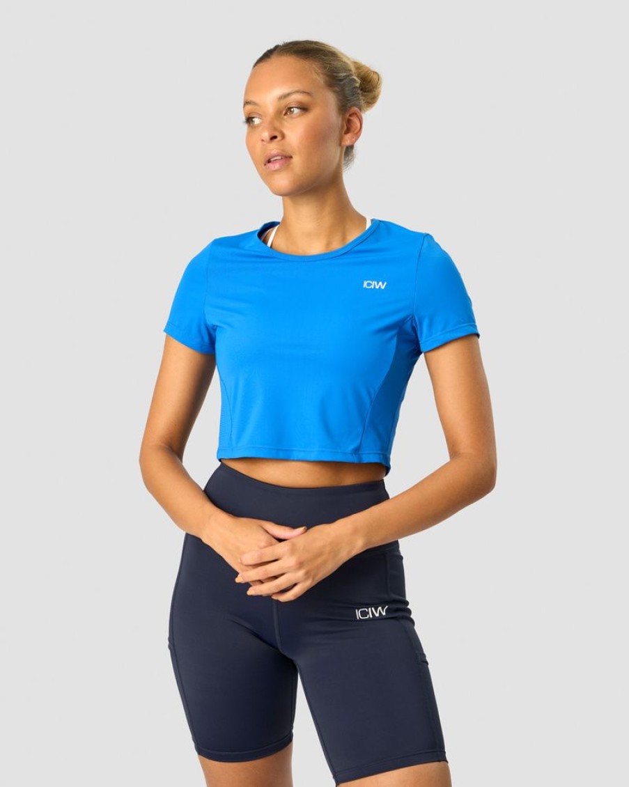 Dam ICIW T-Shirts | Training Cropped T-Shirt Cobalt Blue