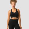 Dam ICIW Sport-Bh | Define Seamless Logo Scrunch Sports Bra Black