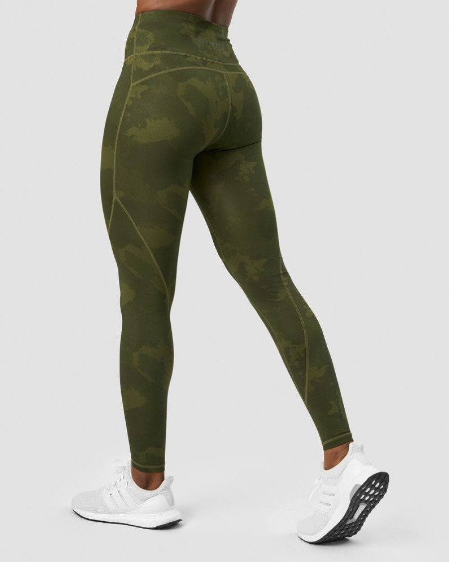 Dam ICIW Tights & Leggings | Ultimate Training Tights Wmn Green Camo