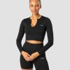 Dam ICIW Seamless | Ribbed Define Seamless Cropped Long Sleeve Black