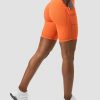 Dam ICIW Shorts | Scrunch V-Shape Pocket Biker Shorts Orange