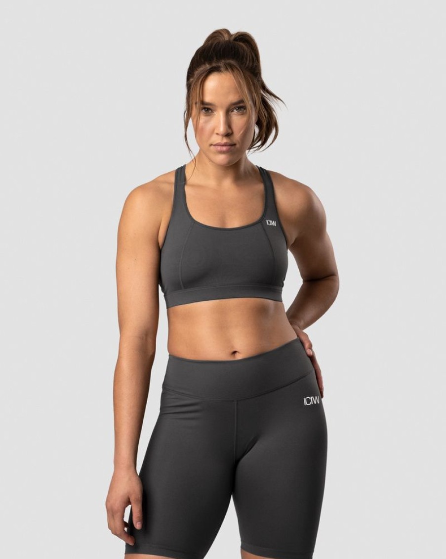 Dam ICIW Sport-Bh | Classic Sports Bra Anthracite