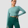 Dam ICIW Langarmat | Define Cropped Adjustable Long Sleeve Mineral Green