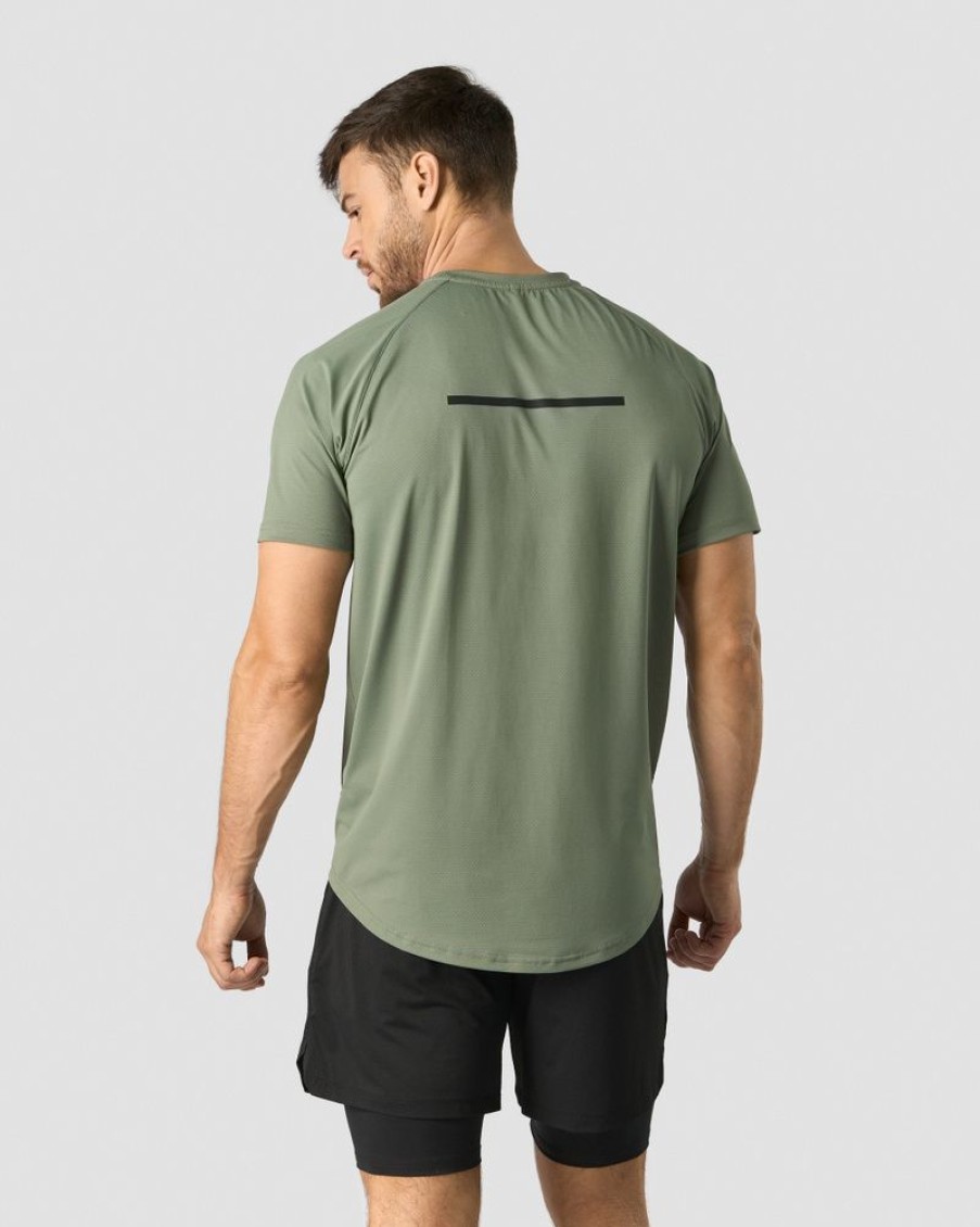 Herr ICIW T-Shirts | Stride Raglan T-Shirt Men Sea Green