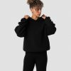 Dam ICIW Langarmat | Soft Knit Oversized Hoodie Black