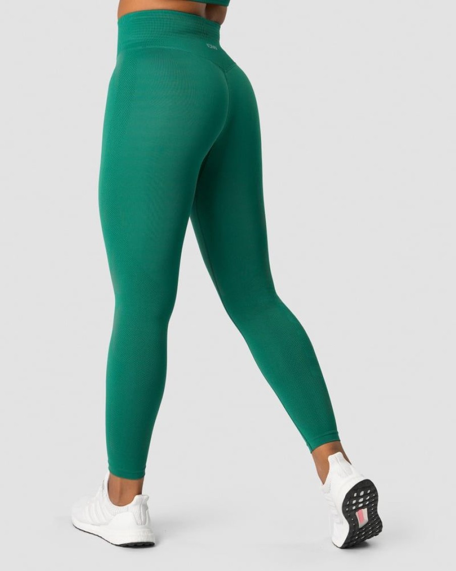 Dam ICIW Tights & Leggings | Define Seamless V-Shape Tights Winter Green