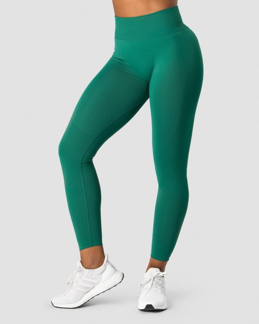 Dam ICIW Tights & Leggings | Define Seamless V-Shape Tights Winter Green