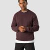 Herr ICIW Langarmat | Everyday Crewneck Side Logo Men Burgundy