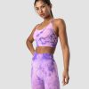 Dam ICIW Sport-Bh | Define Seamless Tie Dye Sports Bra Purple Breeze