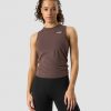 Dam ICIW Traningslinnen | Empowering Open Back Tank Chestnut Brown