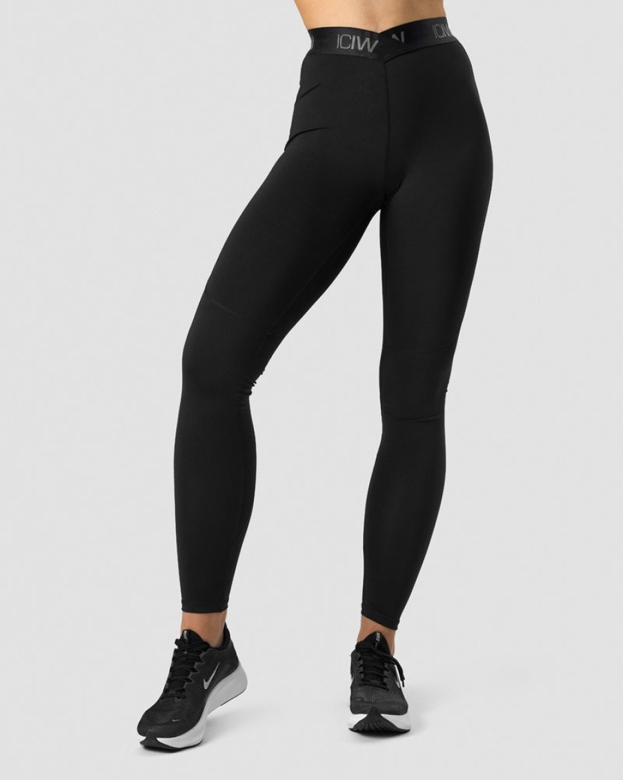 Dam ICIW Tights & Leggings | Ultimate Training V-Shape Tights Black