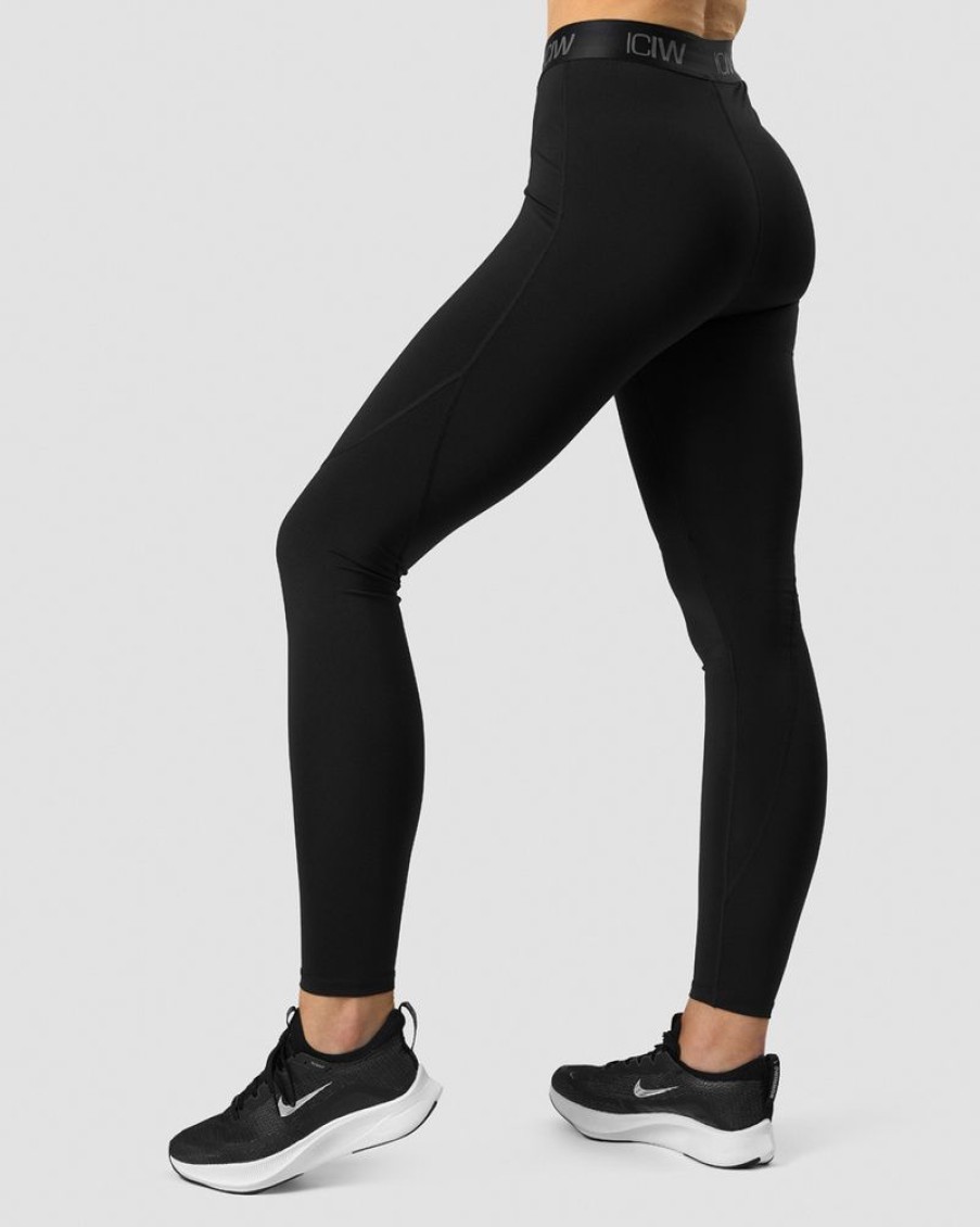 Dam ICIW Tights & Leggings | Ultimate Training V-Shape Tights Black