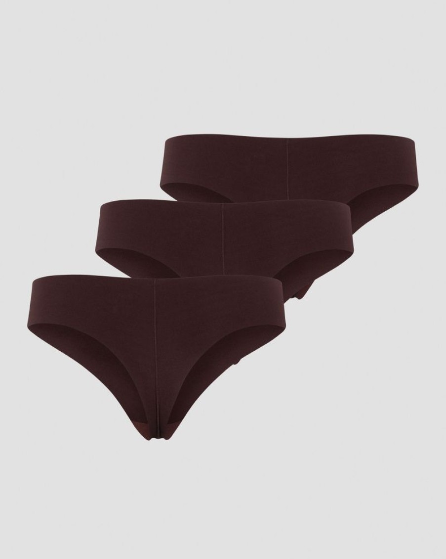 Dam ICIW Underklader | Soft Thong 3-Pack Moccha